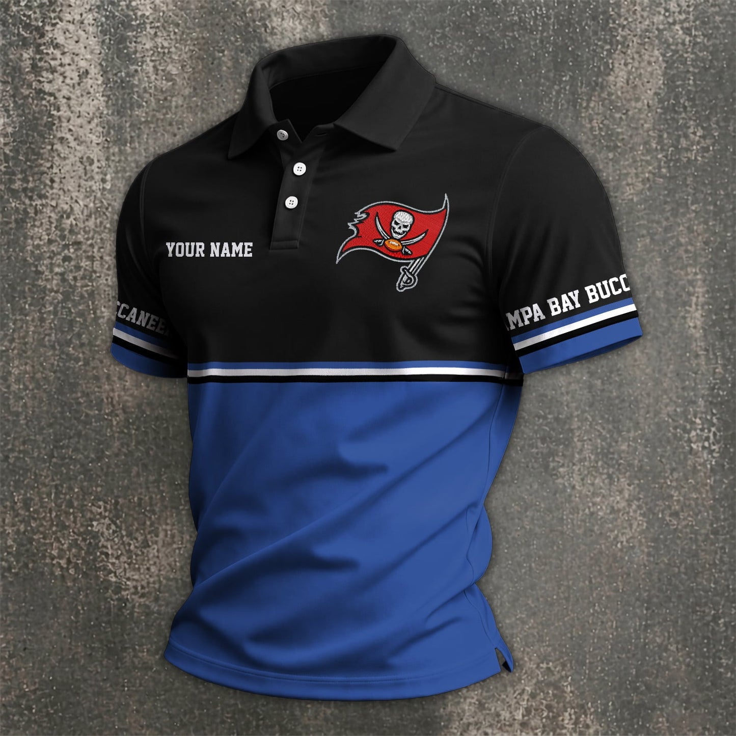 NFL x TB Custom Name Premium Polo Shirt HLP 040526 HLPHUONG