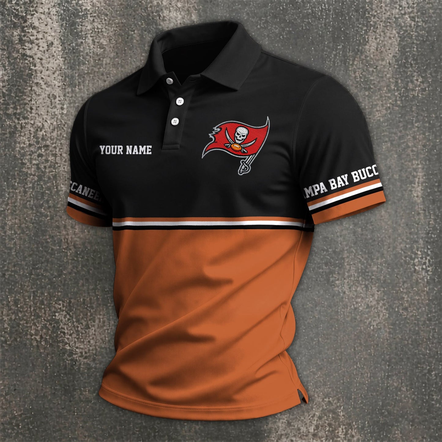 NFL x TB Custom Name Premium Polo Shirt HLP 040526 HLPHUONG