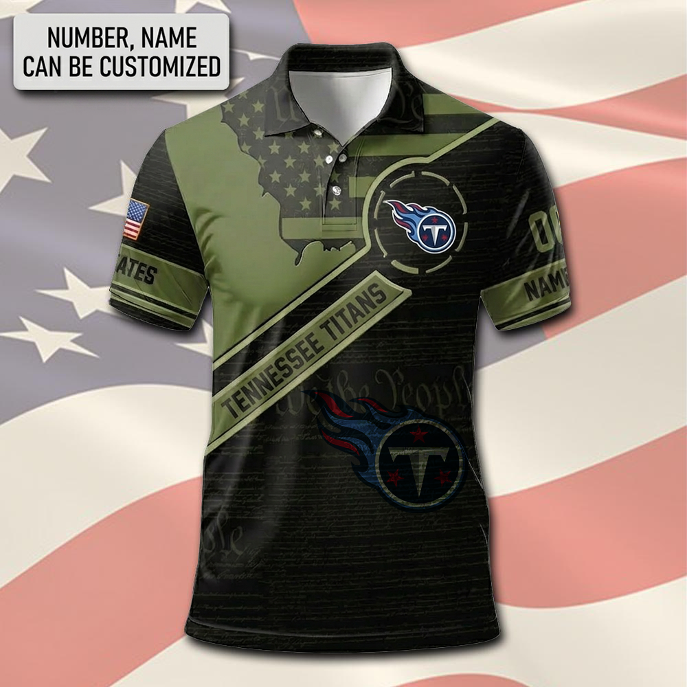 NFL x TEN Army Custom Premium Polo Shirt HLP 310326 LBN