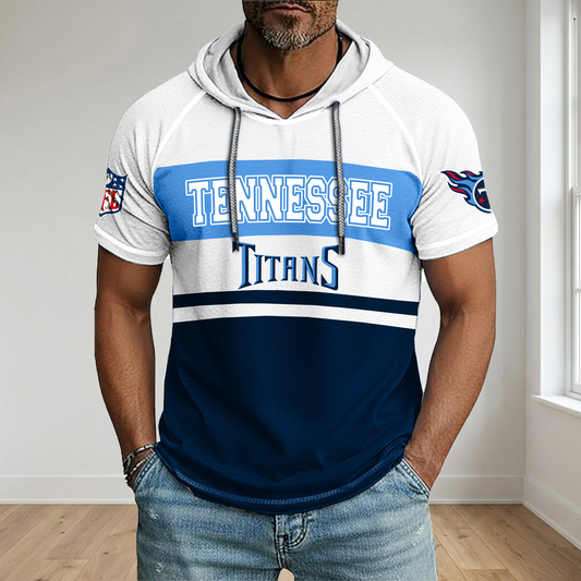 NFL x TEN Football Hooded Short Sleeve Shirt HLP 280426 HLPHUONG