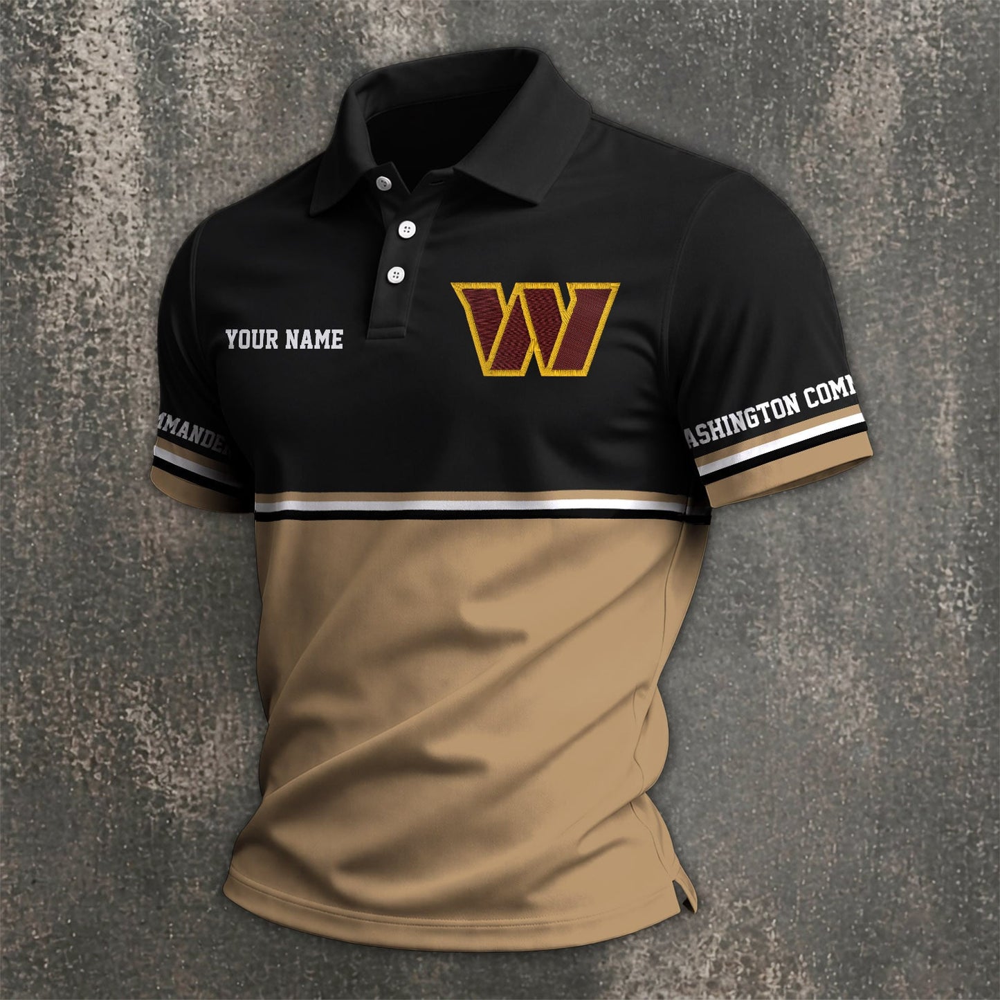 NFL x WAS Custom Name Premium Polo Shirt HLP 040526 HLPHUONG