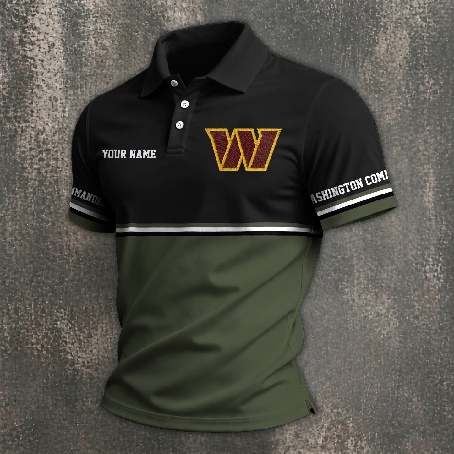 NFL x WAS Custom Name Premium Polo Shirt HLP 040526 HLPHUONG