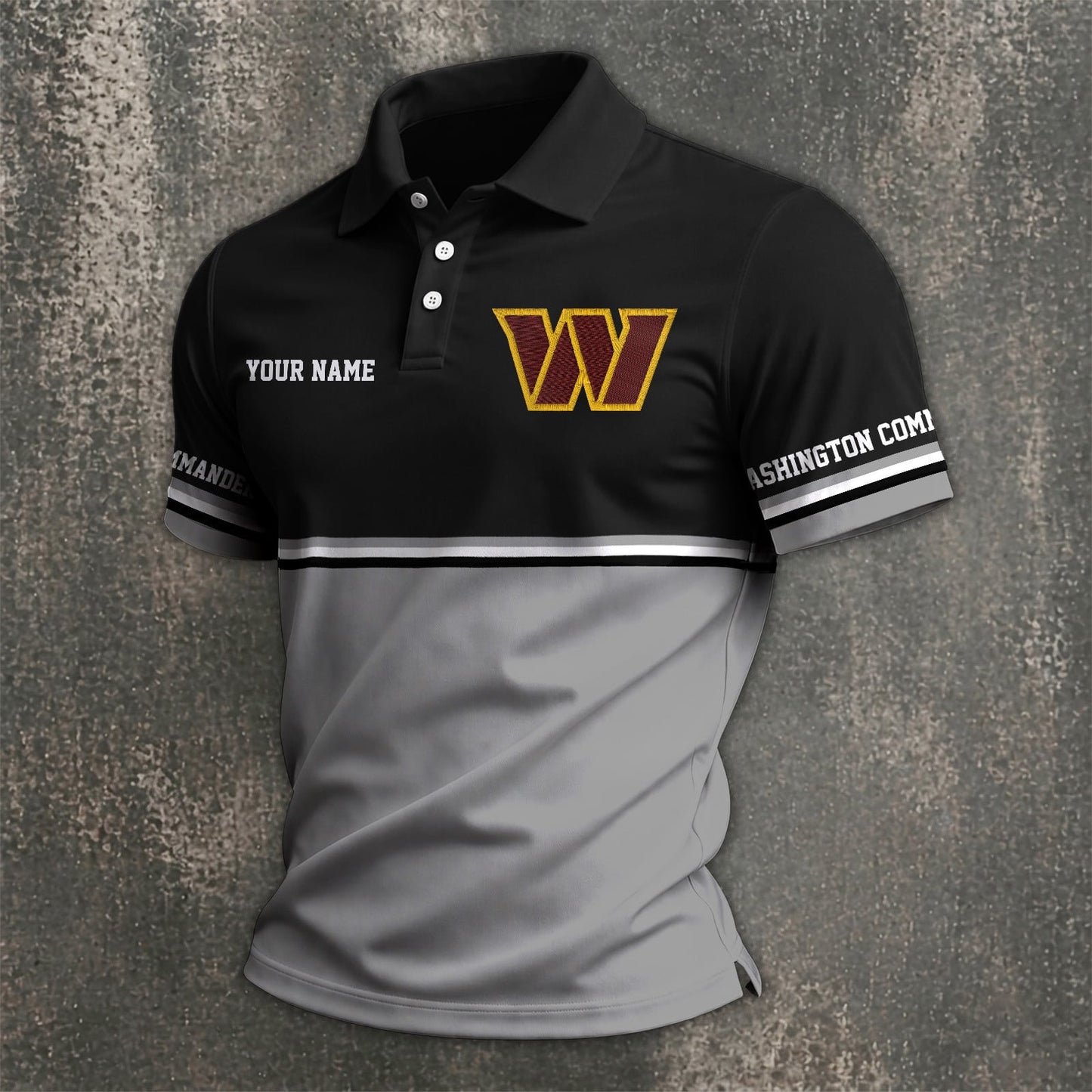 NFL x WAS Custom Name Premium Polo Shirt HLP 040526 HLPHUONG