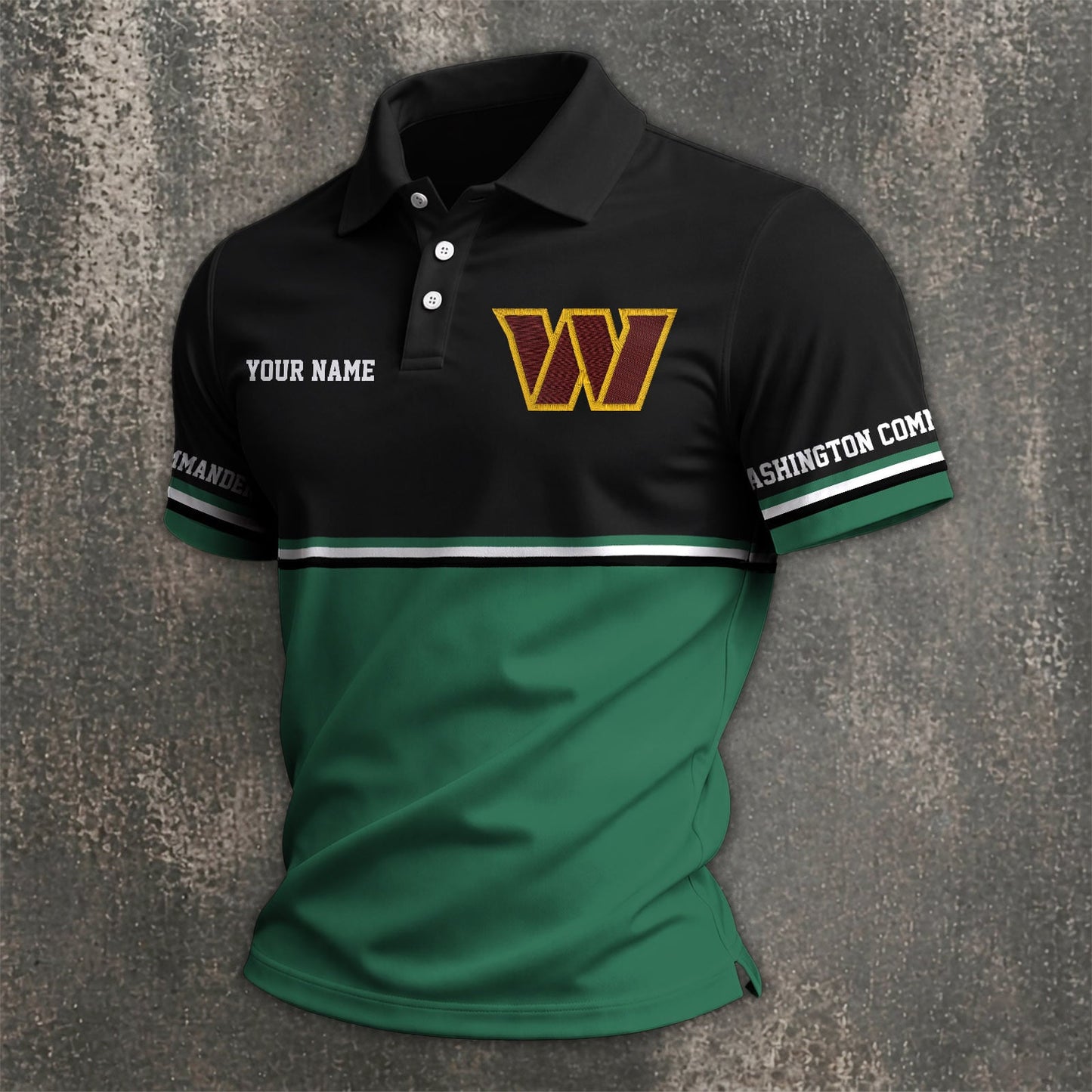 NFL x WAS Custom Name Premium Polo Shirt HLP 040526 HLPHUONG