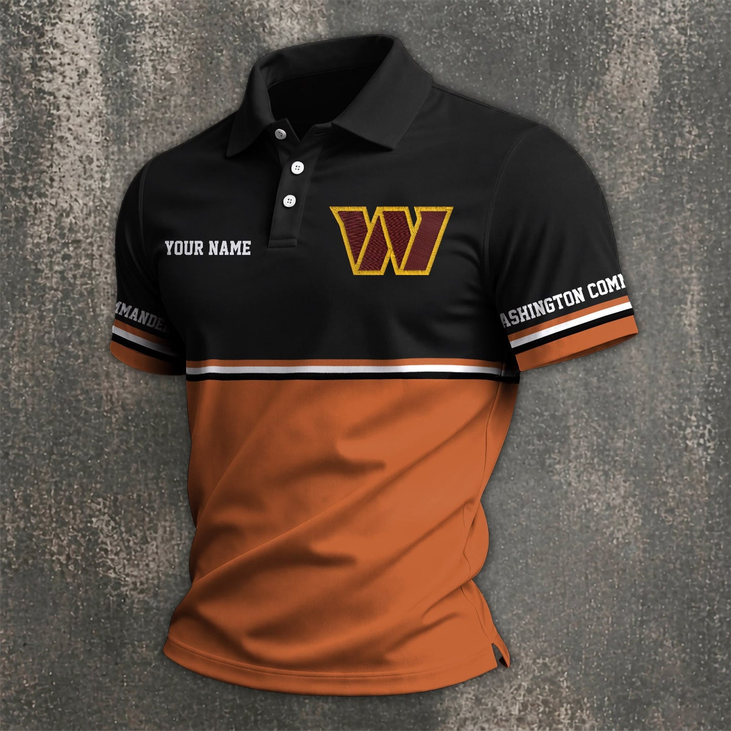 NFL x WAS Custom Name Premium Polo Shirt HLP 040526 HLPHUONG