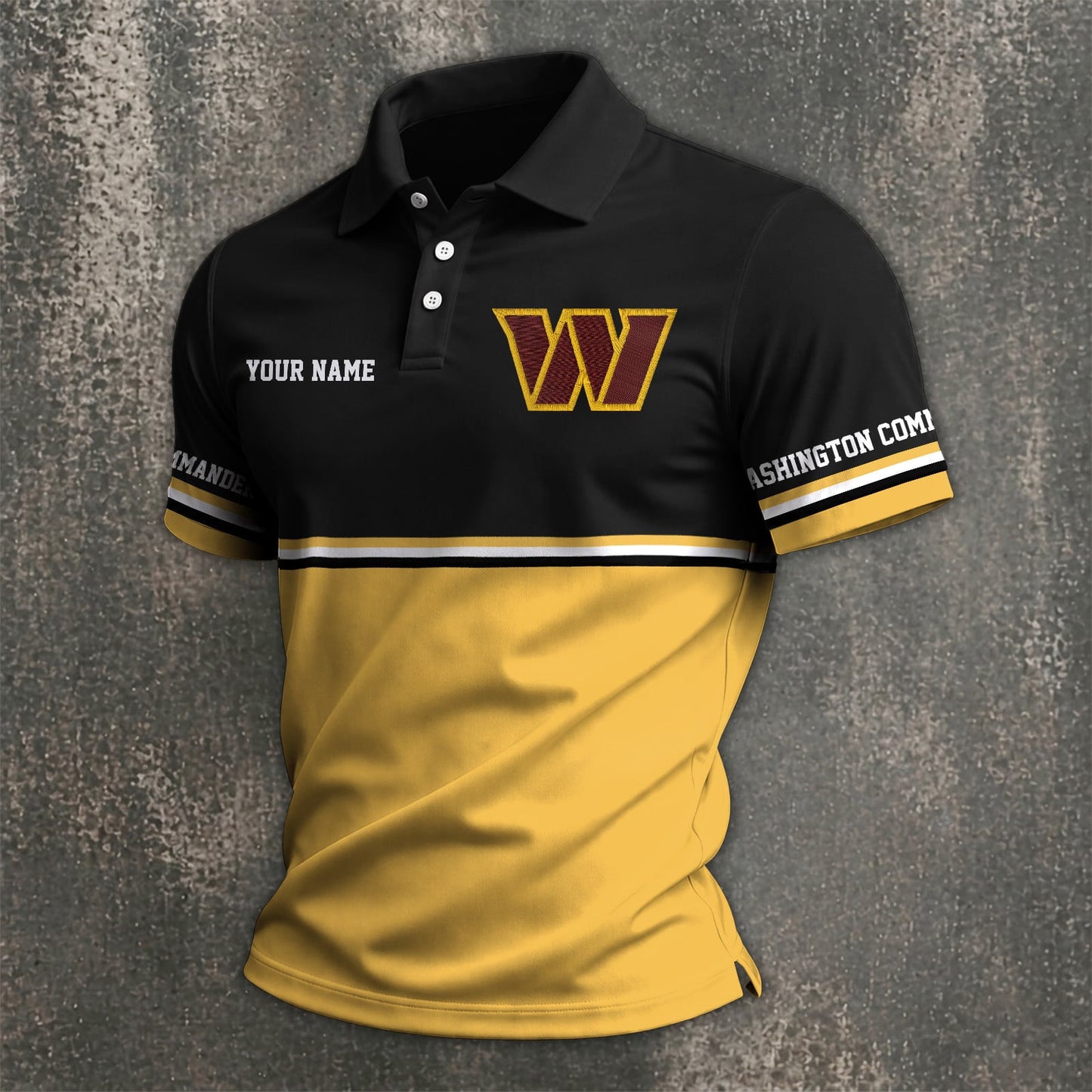 NFL x WAS Custom Name Premium Polo Shirt HLP 040526 HLPHUONG