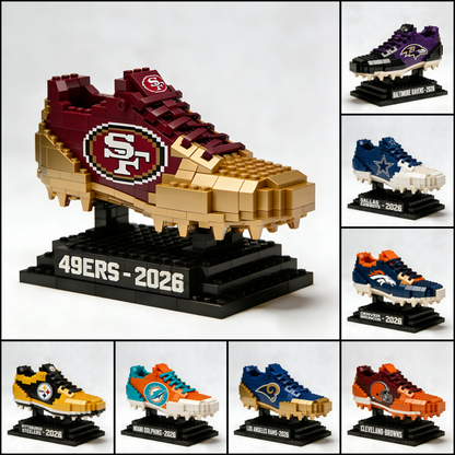 NFL Football Team Shoes Building Blocks HLP HLPHUONG