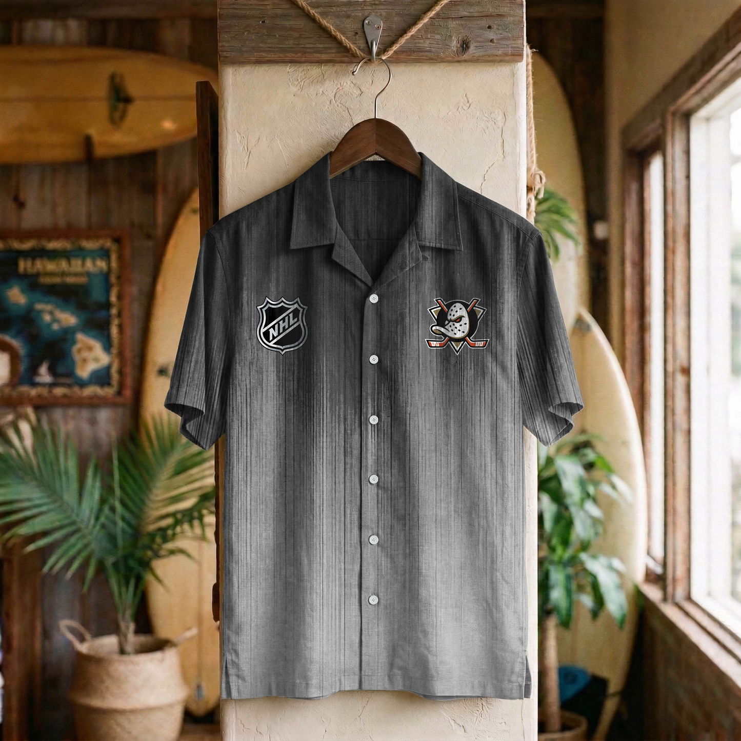 NHL x ANA Ombre Hawaiian Shirt HLP 020426 HLPHUONG