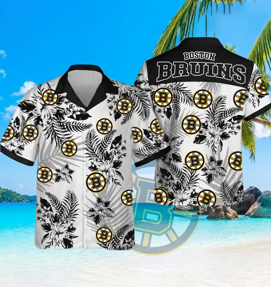 NHL x BOS Beach Hawaiian Shirt HLP 60426 HLPHUONG