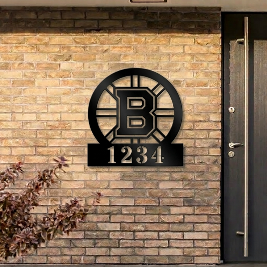 NHL x BOS Custom Address Metal Sign HLP 40526 HLPHUONG