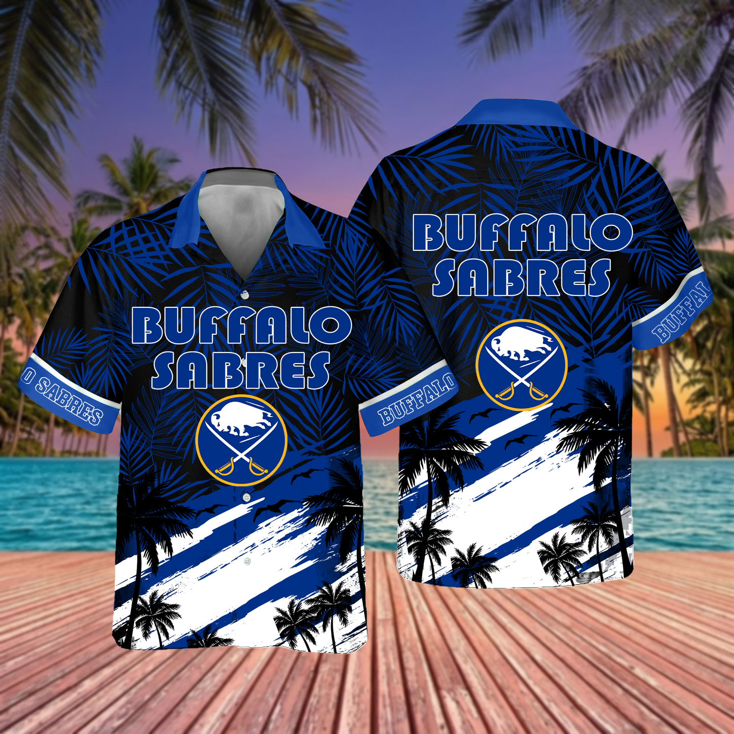 NHL x BUF Hockey Summer Hawaiian Shirt HLP 70426 HLPHUONG