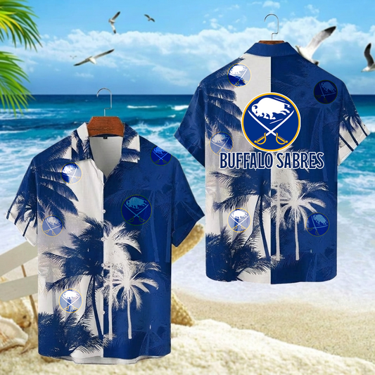 NHL x BUF Palm Trees Hawaiian Shirt HLP 30426 LBN