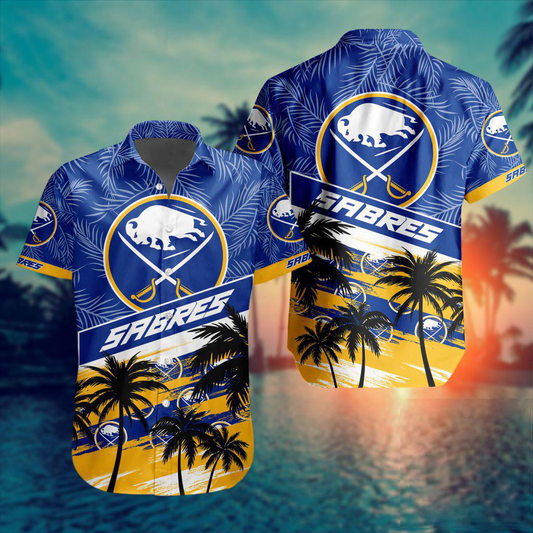 NHL x BUF Team Palms Hawaiian Shirt HLP 50426 HLPHUONG