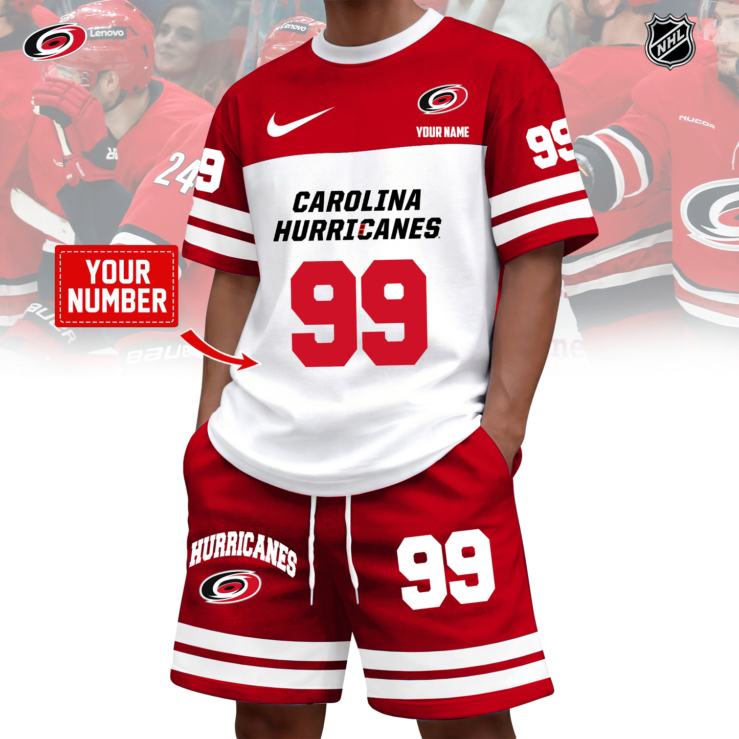NHL x CAR Custom 3D T-Shirt Set HLP 020426 HLPHUONG 1