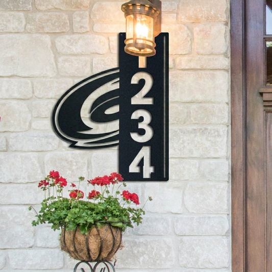 NHL x CAR Custom Address Metal Sign HLP 40526 LBN