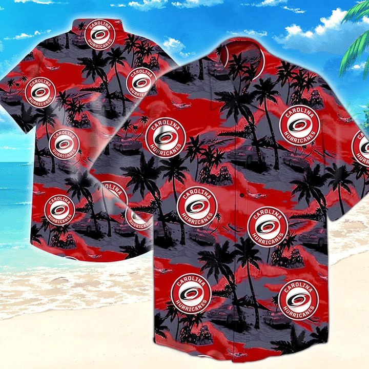 NHL x CAR Team Tropical Pattern Hawaiian Shirt HLP 50426 LBN