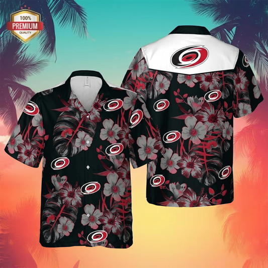 NHL x CAR Tropical Hawaiian Shirt HLP 60426 LBN