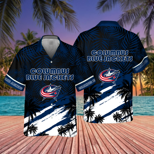 NHL x CBJ Hockey Summer Hawaiian Shirt HLP 70426 HLPHUONG