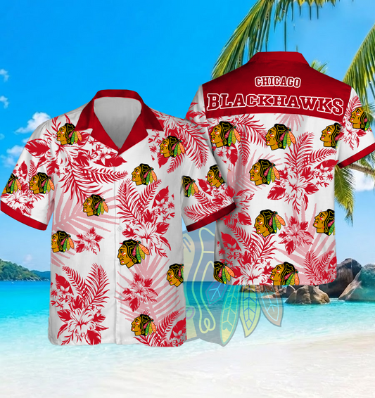 NHL x CHI Beach Hawaiian Shirt HLP 60426 HLPHUONG