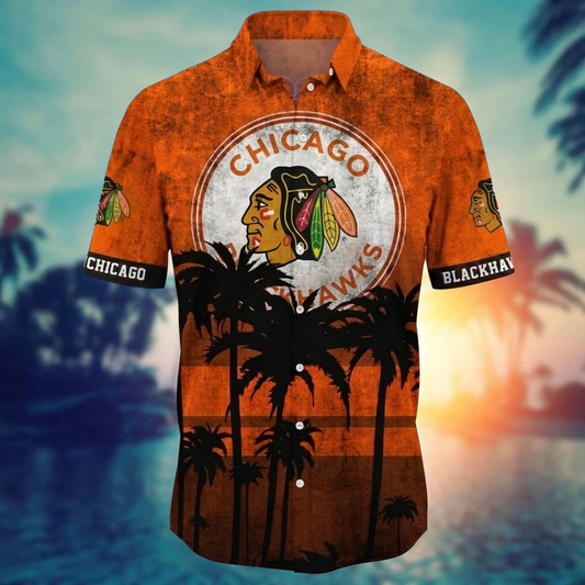 NHL x CHI Coconut Beach Hawaiian Shirt HLP 40426 LBN
