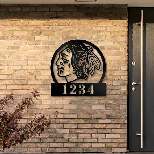 NHL x CHI Custom Address Metal Sign HLP 40526 HLPHUONG