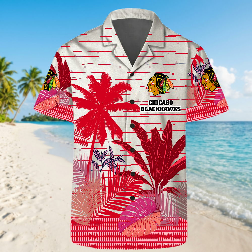 NHL x CHI Palms Hawaiian Shirt HLP 230426 HLPHUONG