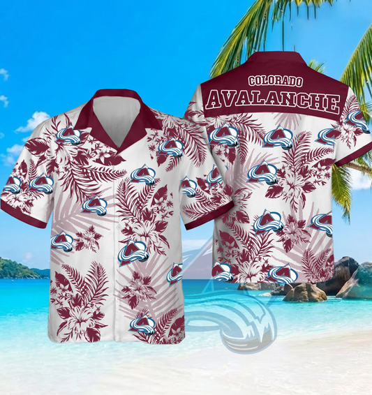 NHL x COL Beach Hawaiian Shirt HLP 60426 HLPHUONG