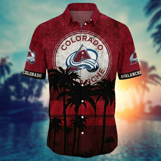 NHL x COL Coconut Beach Hawaiian Shirt HLP 40426 LBN