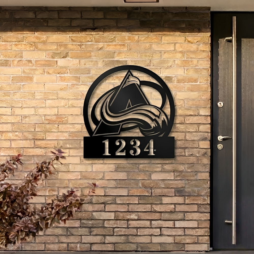 NHL x COL Custom Address Metal Sign HLP 40526 HLPHUONG