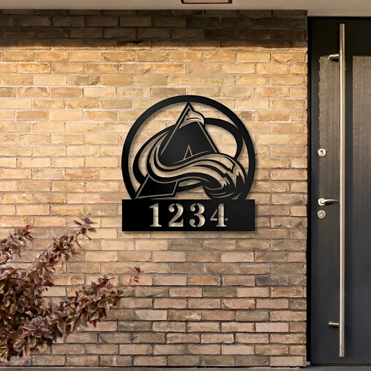 NHL x COL Custom Address Metal Sign HLP 40526 HLPHUONG