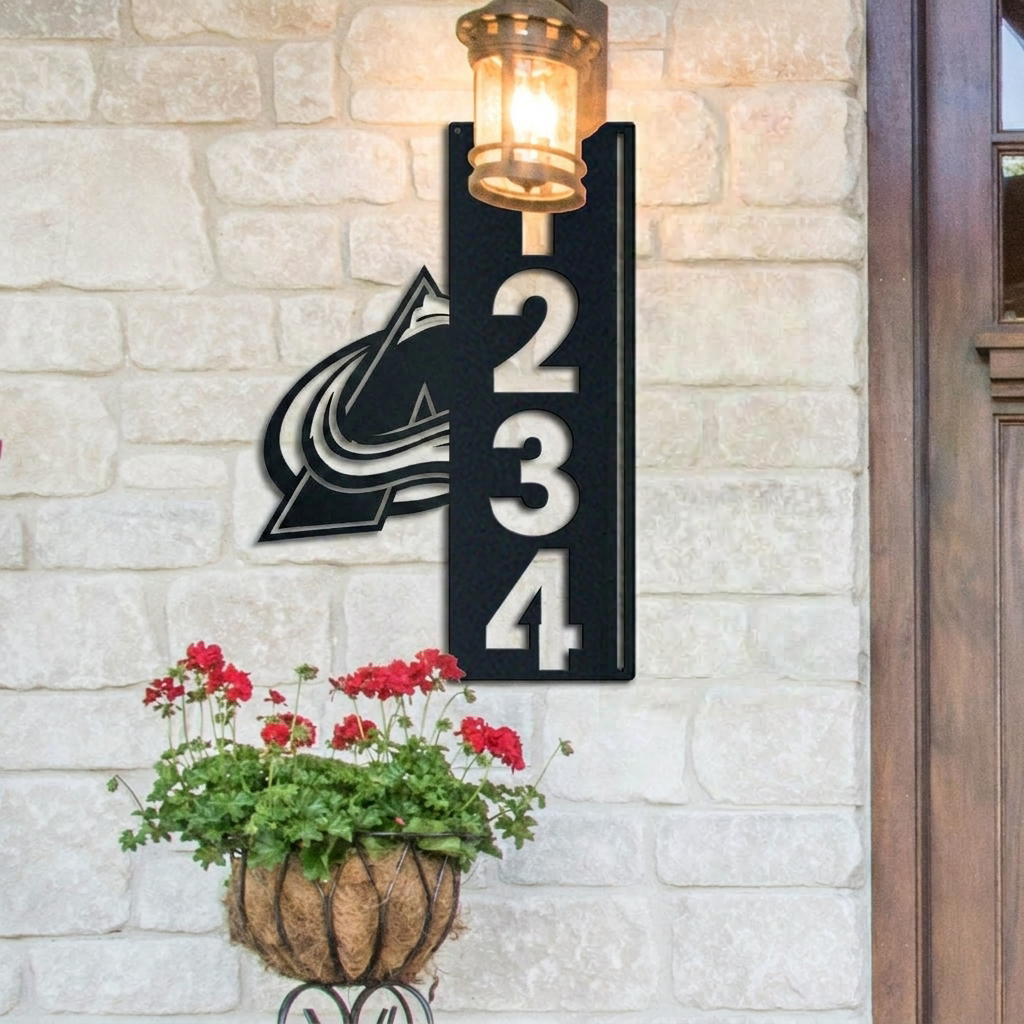 NHL x COL Custom Address Metal Sign HLP 40526 LBN