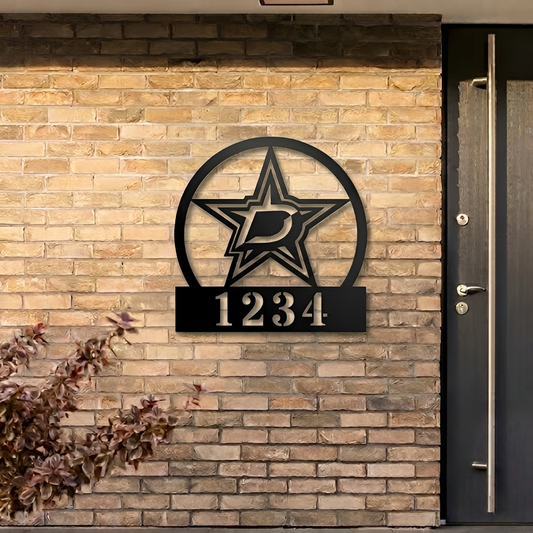 NHL x DAL Custom Address Metal Sign HLP 40526 HLPHUONG