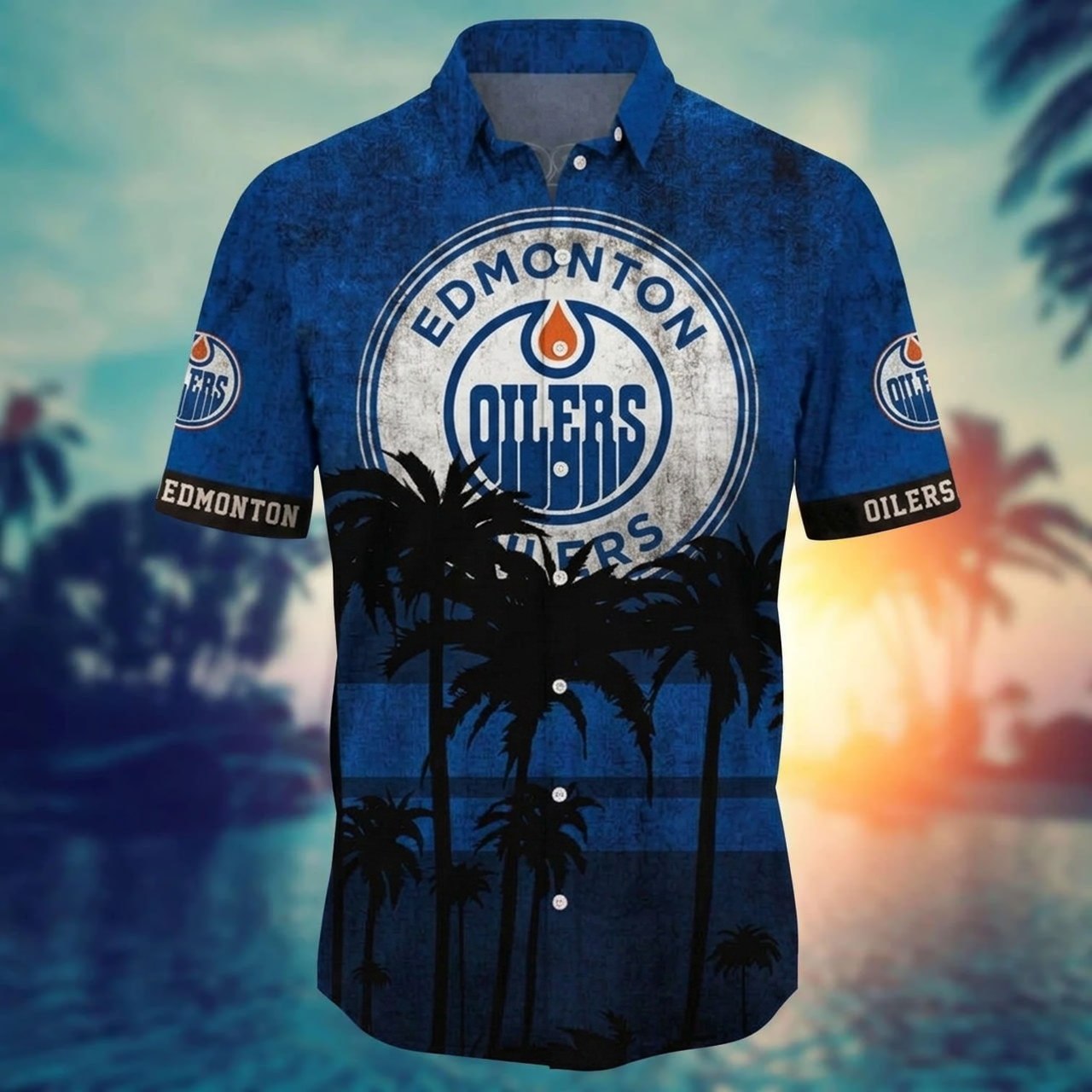 NHL x EDM Coconut Beach Hawaiian Shirt HLP 40426 LBN
