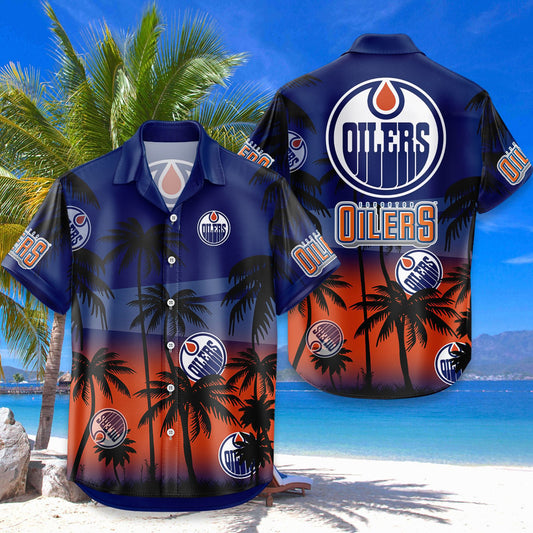 NHL x EDM Coconut Tree Hawaiian Shirt HLP 080426 HLPHUONG
