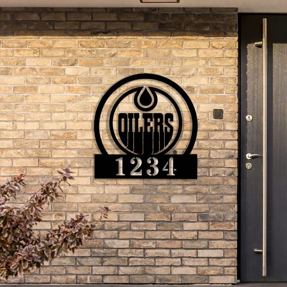 NHL x EDM Custom Address Metal Sign HLP 40526 HLPHUONG