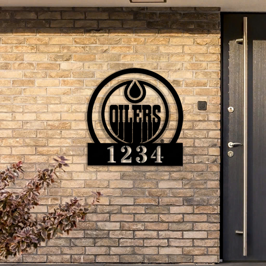 NHL x EDM Custom Address Metal Sign HLP 40526 HLPHUONG