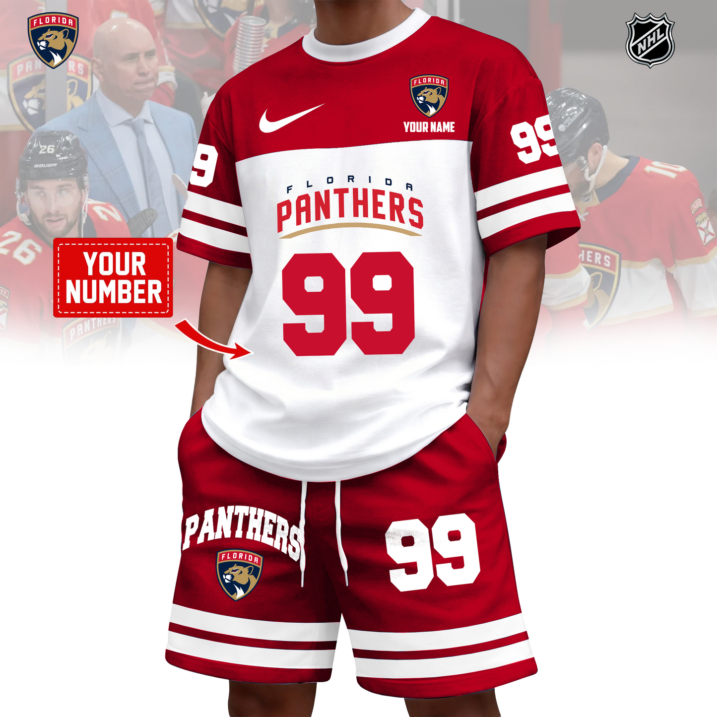NHL x FLO Custom 3D T-Shirt Set HLP 020426 HLPHUONG 1