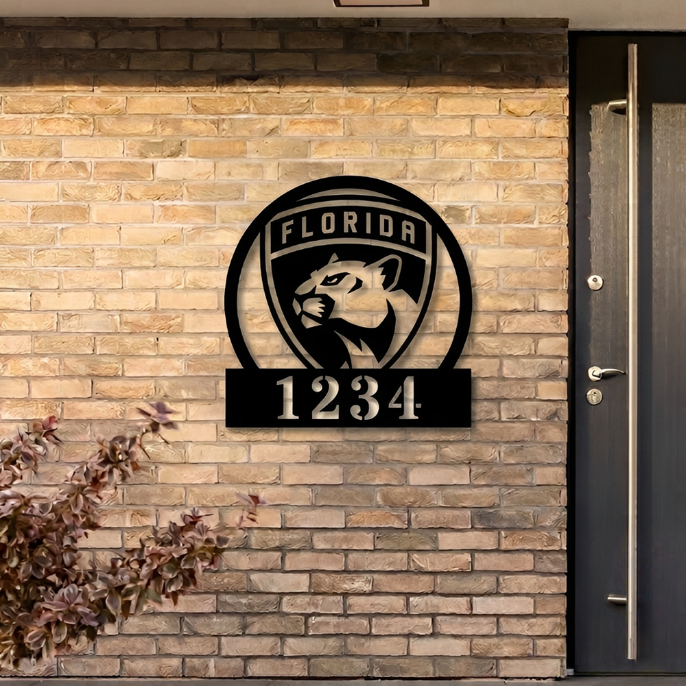 NHL x FLO Custom Address Metal Sign HLP 40526 HLPHUONG