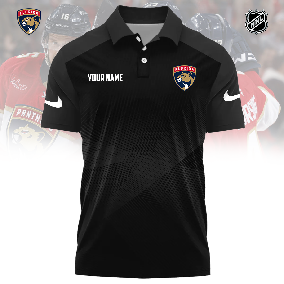 NHL x FLO Sport Custom Name Premium Polo Shirt HLP 060426 HLPHUONG