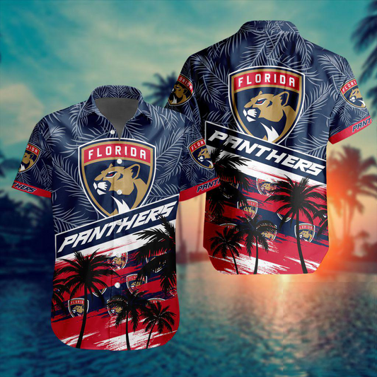 NHL x FLO Team Palms Hawaiian Shirt HLP 50426 HLPHUONG