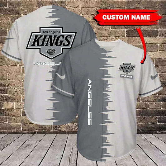 NHL x LAK Bicolour Custom Name Baseball Jersey HLP 080426 LBN