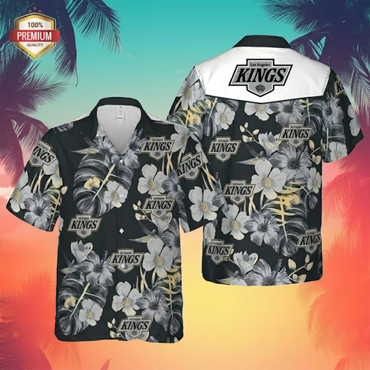 NHL x LAK Tropical Hawaiian Shirt HLP 60426 LBN