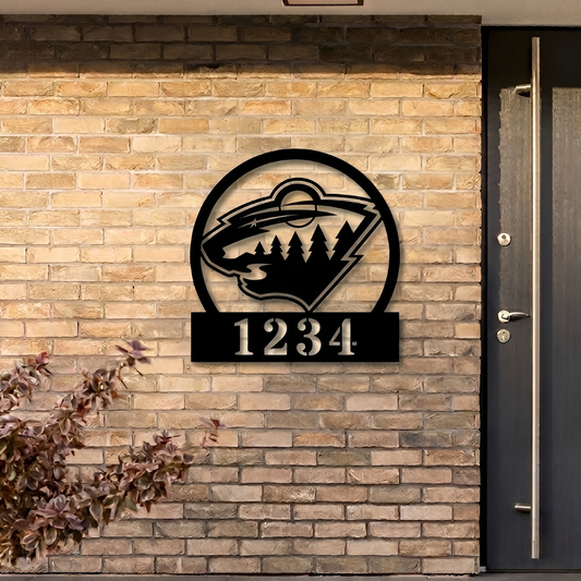 NHL x MIN Custom Address Metal Sign HLP 40526 HLPHUONG