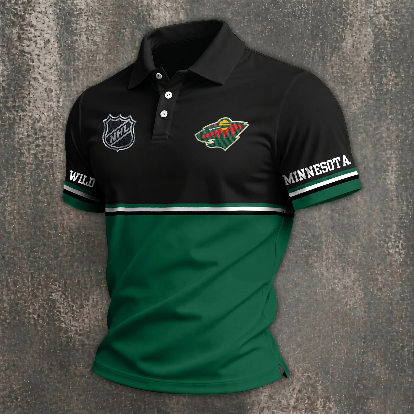 NHL x MIN Premium Polo Shirt HLP 070526 HLPHUONG