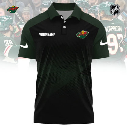 NHL x MIN Sport Custom Name Premium Polo Shirt HLP 060426 HLPHUONG