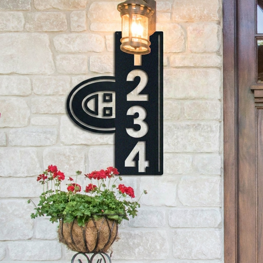 NHL x MON Custom Address Metal Sign HLP 40526 LBN