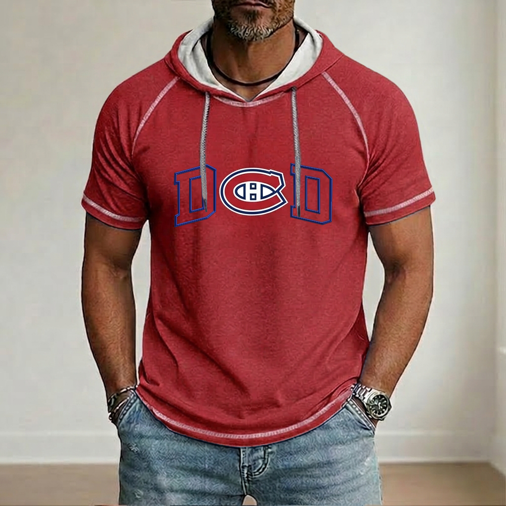 NHL x MON Dad Hooded Short Sleeve Shirt HLP 280426 LBN