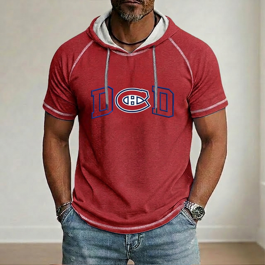 NHL x MON Dad Hooded Short Sleeve Shirt HLP 280426 LBN
