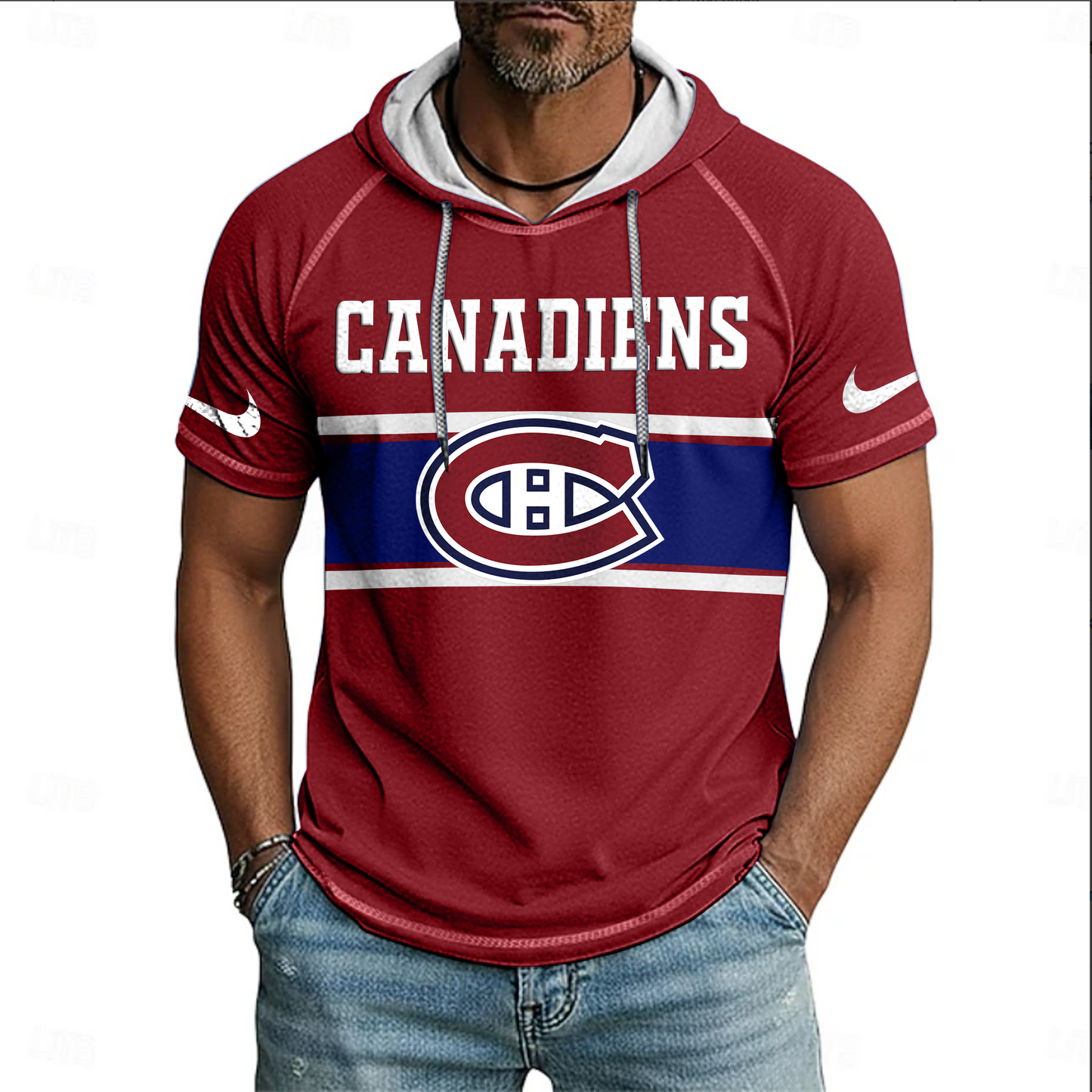 NHL x MON Hooded Short Sleeve Shirt HLP 070426 HLPHUONG 1