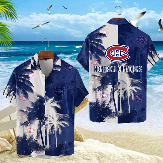NHL x MON Palm Trees Hawaiian Shirt HLP 30426 LBN